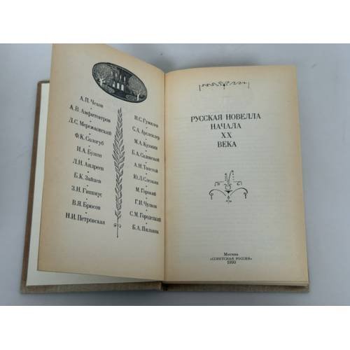 Дополнительное изображение книги «Русская новелла начала XX века»