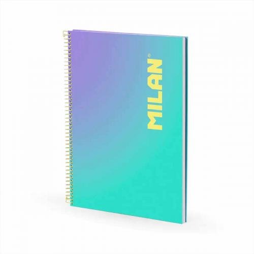 Обложка книги «Spirāļklade A4/90 rūt c.v. Milan SUNSET»