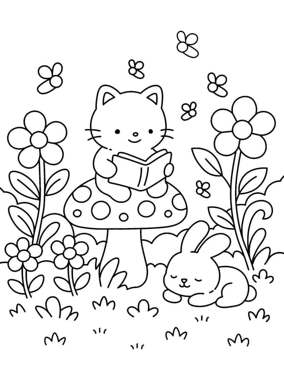 Дополнительное изображение книги «Антистресс-раскраска. Милые котики. Счастье на мягких лапках»