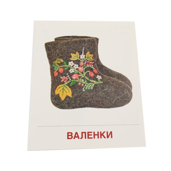 Дополнительное изображение книги «Обувь. 16 демонстрационных картинок с текстом»