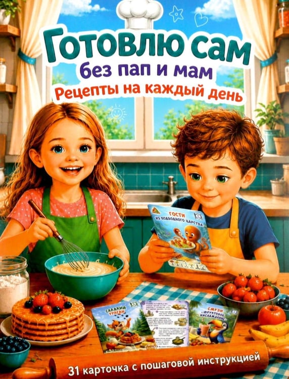 Дополнительное изображение книги «Готовлю сам без мам и пап. Рецепты на каждый день»