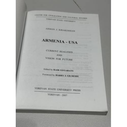 Дополнительное изображение книги «ARMENIA – USA: CURRENT REALITIES & VISION FOR FUTURE »
