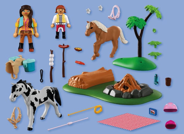 Дополнительное изображение книги «PLAYMOBIL Конная прогулка с костром 72132»