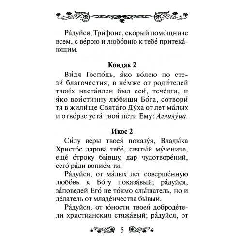 Дополнительное изображение книги «Акафист святому мученику Трифону»