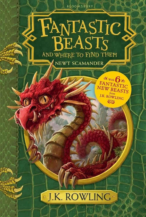 Обложка книги «Fantastic Beasts and Where to Find Them J.K. Rowling Фантастические твари и где они обитают Дж.К Роулинг / Книги на английском языке», ISBN 9781408880715