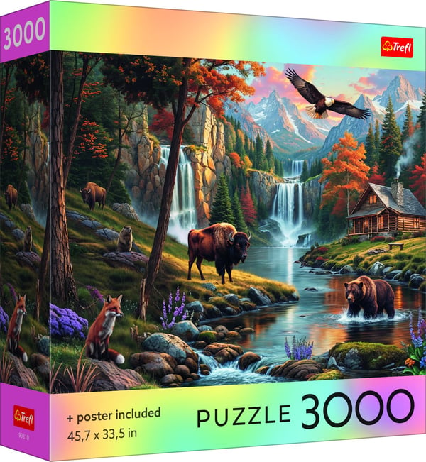 Обложка книги «TREFL Пазл с постером Дикая природа, 3000 шт.»