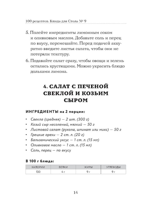 Дополнительное изображение книги «100 рецептов. Блюда для Стола №9»