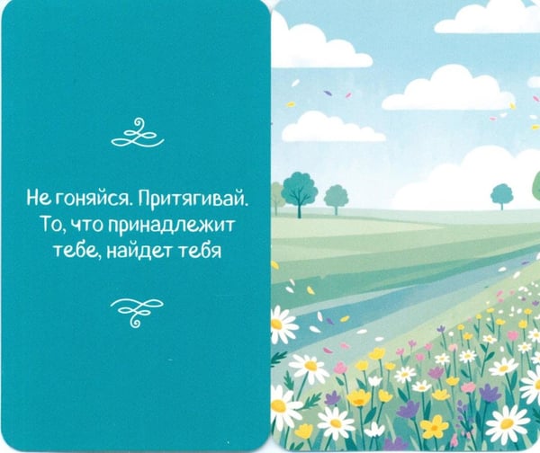 Дополнительное изображение книги «Не переживай - переживем. Слова поддержки, которые помогут в самые сложные дни (40 метафорических карт)»