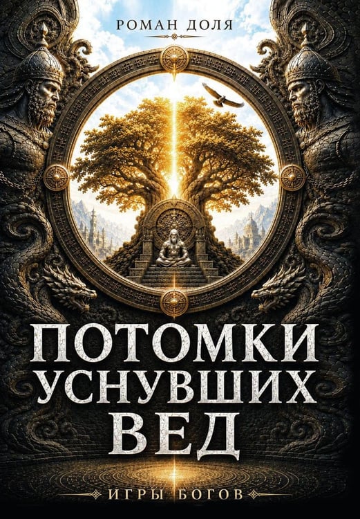 Обложка книги «Потомки уснувших Вед. Игры богов» — Доля Роман Васильевич, ISBN 9785002286621