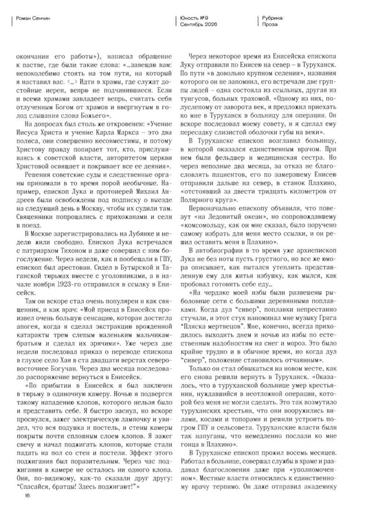 Дополнительное изображение книги «Журнал "Юность" № 9/2026»