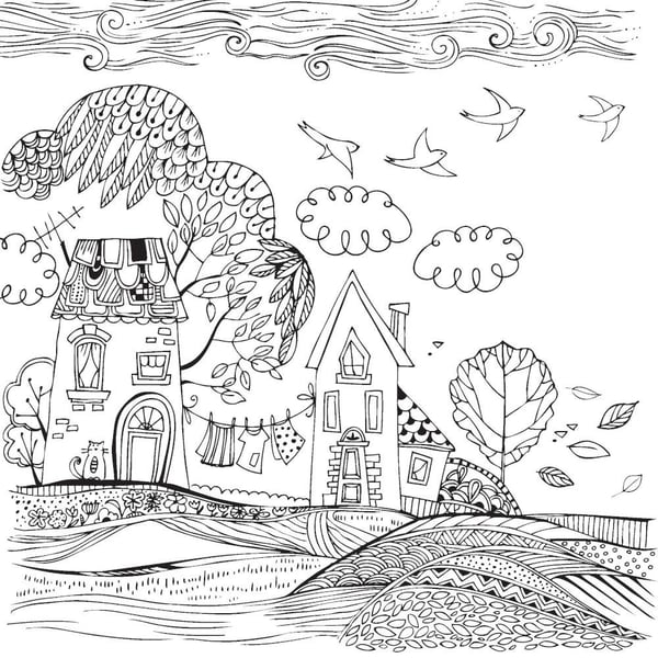 Дополнительное изображение книги «Год в раскрасках. Раскраски-антистресс для взрослых (комплект из 4-х книг)»
