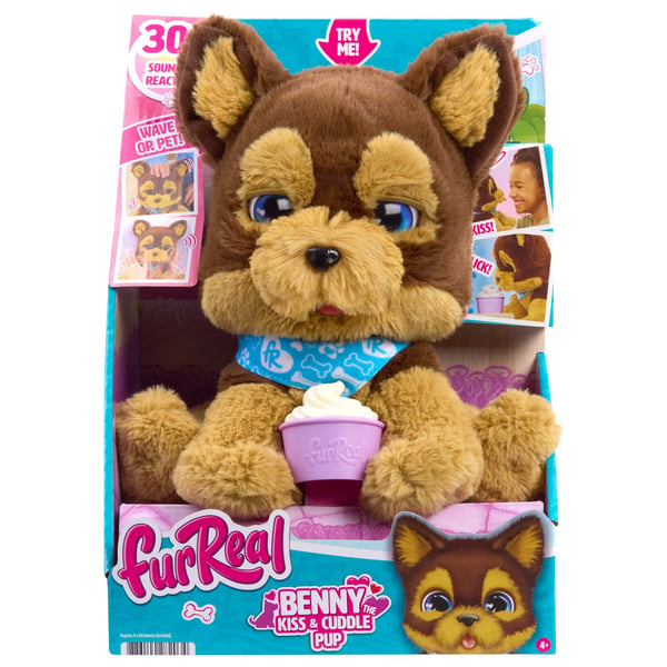 Обложка книги «FURREAL Интерактивная игрушка Benny the Kiss & Cuddle Pup»