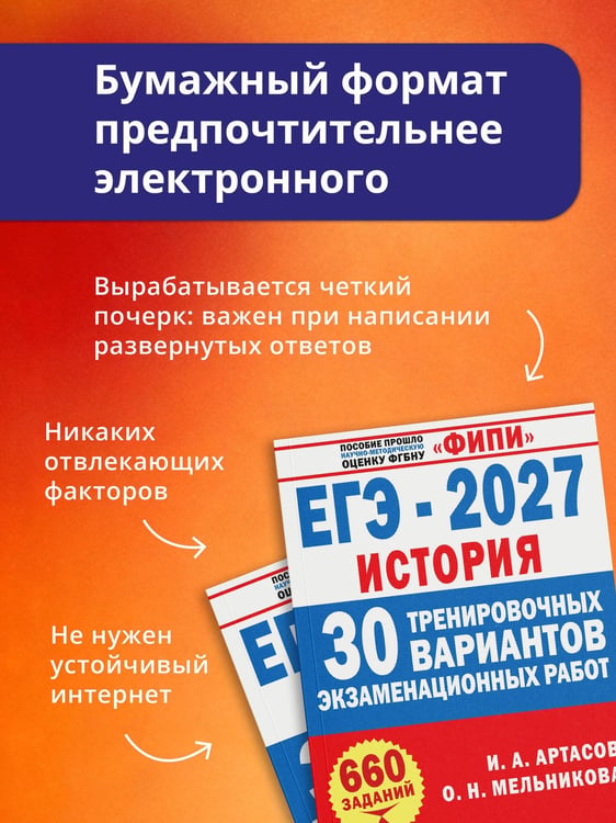 Дополнительное изображение книги «ЕГЭ-2027. История. 30 тренировочных вариантов экзаменационных работ для подготовки к ЕГЭ»
