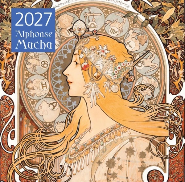 Обложка книги «Альфонс Муха. Календарь настенный на 2027 год (300х300 мм)» — None, ISBN 9785042471841