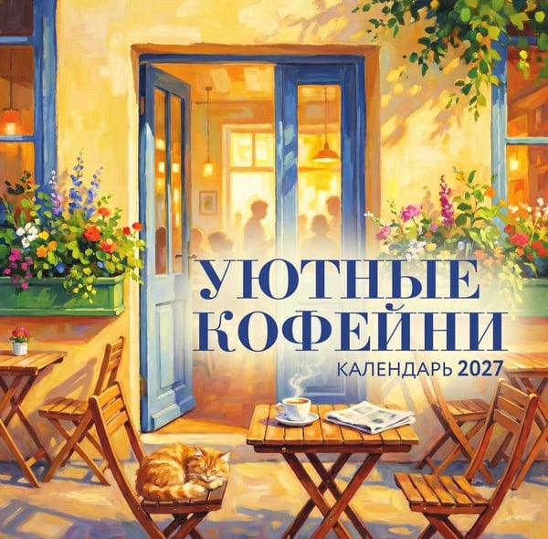 Дополнительное изображение книги «Уютные кофейни. Календарь настенный на 2027 год (300х300)»