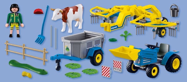 Дополнительное изображение книги «PLAYMOBIL Малый трактор с сеноворошилкой 72163»