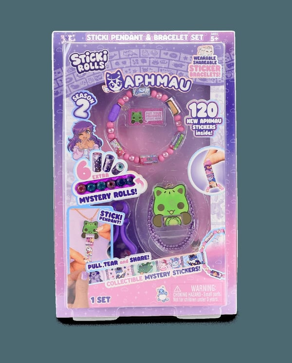 Обложка книги «STICKI ROLLS APHMAU Комплект из браслета и подвески»