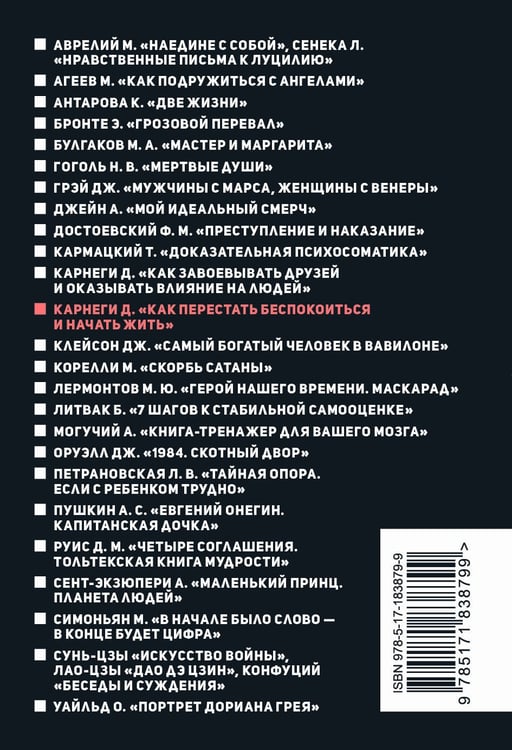Дополнительное изображение книги «Как перестать беспокоиться и начать жить»