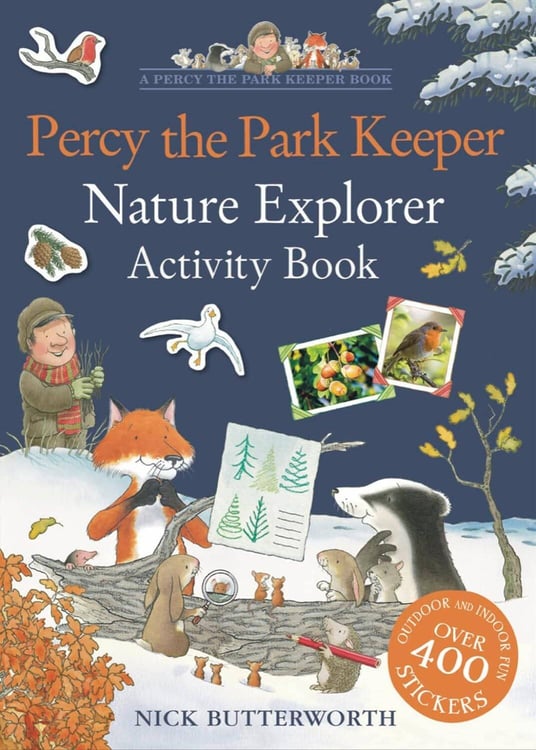 Обложка книги «Percy The Park Keeper: Nature Explorer Activity Book (Nick Butterworth) Перси хранитель парка: тетрадь для исследователя природы (Ник Баттерворт) /Книги на английском языке», ISBN 9780008455583
