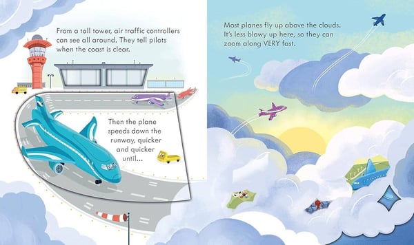 Дополнительное изображение книги «Peep inside how a plane works Загляните внутрь. Как работает самолет  /Книги на английском языке»