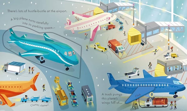 Дополнительное изображение книги «Peep inside how a plane works Загляните внутрь. Как работает самолет  /Книги на английском языке»