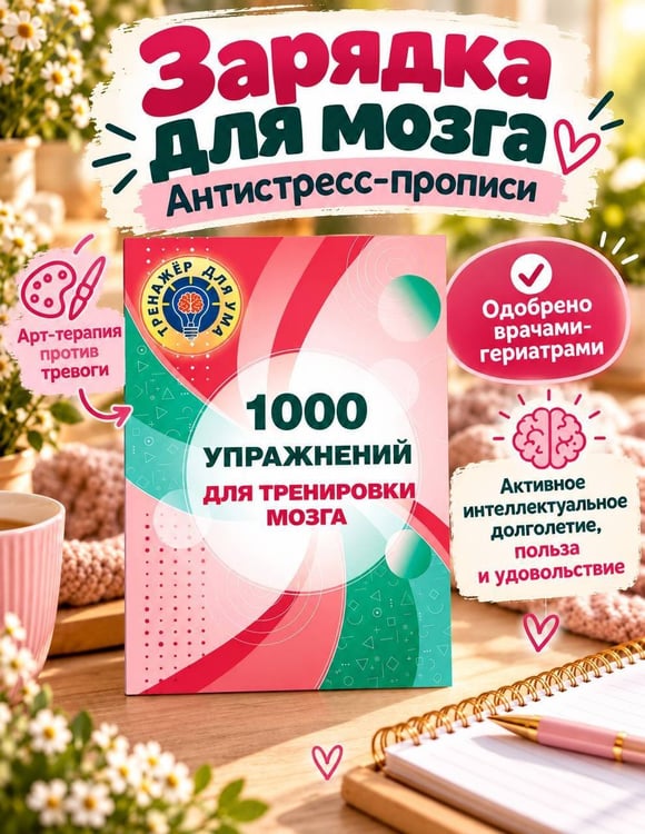 Дополнительное изображение книги «1000 упражнений для тренировки мозга»