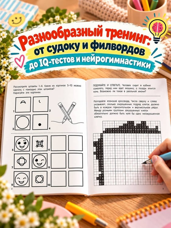 Дополнительное изображение книги «1000 упражнений для тренировки мозга»