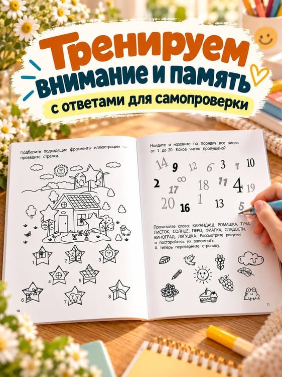 Дополнительное изображение книги «1000 упражнений для памяти и внимания»