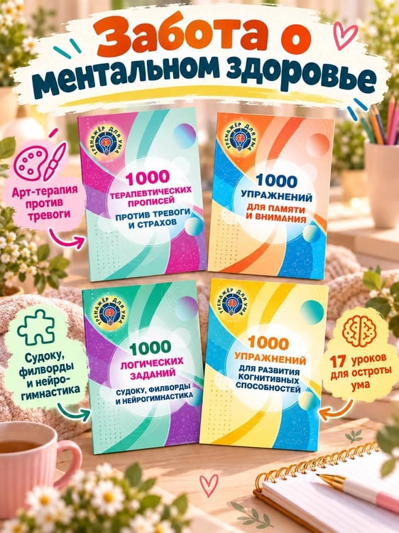 Дополнительное изображение книги «1000 упражнений для памяти и внимания»