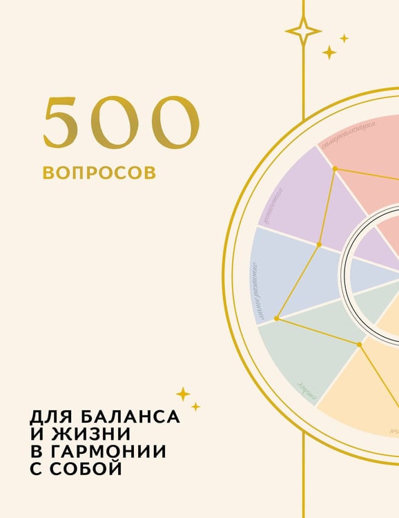 Обложка книги «500 вопросов. Для баланса и жизни в гармонии с собой», ISBN 9785042446016