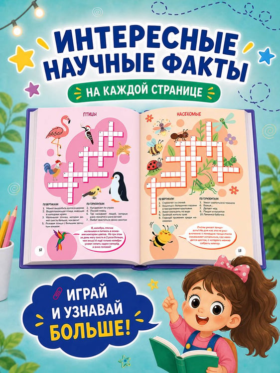 Дополнительное изображение книги «Кроссворды для детей»