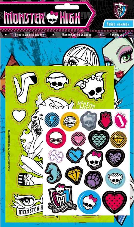 Обложка книги «Monster High. Набор наклеек», ISBN 4680010499580