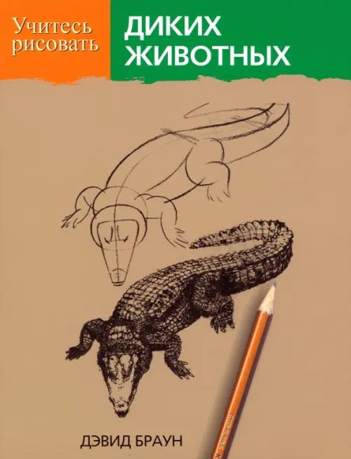 Обложка книги «Учитесь рисовать диких животных» — Браун Дэвид, ISBN 9789851521827